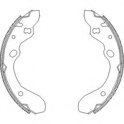 REMSA 464300 Комплект тормозных колодок