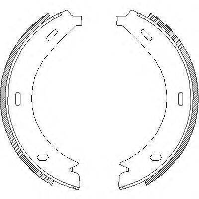 REMSA 471301 Комплект тормозных колодок, стояночная тормозная система