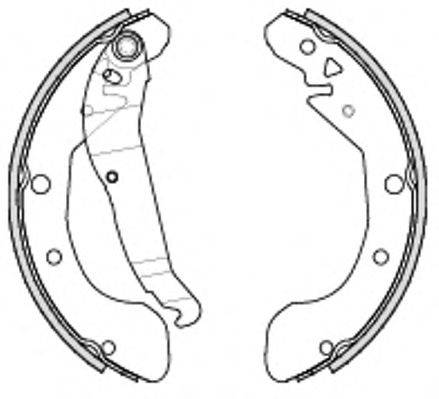 REMSA 423100 Комплект тормозных колодок