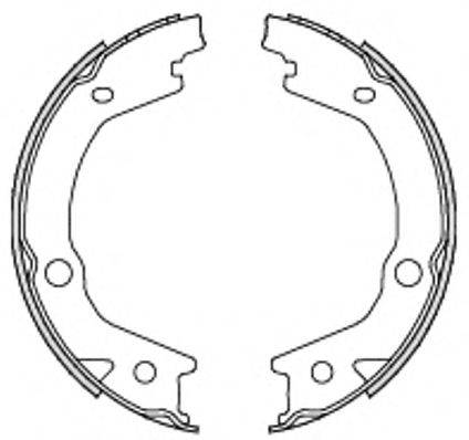 REMSA 469700 Комплект тормозных колодок, стояночная тормозная система