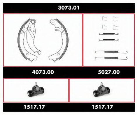 REMSA 307301 Комплект тормозов, барабанный тормозной механизм