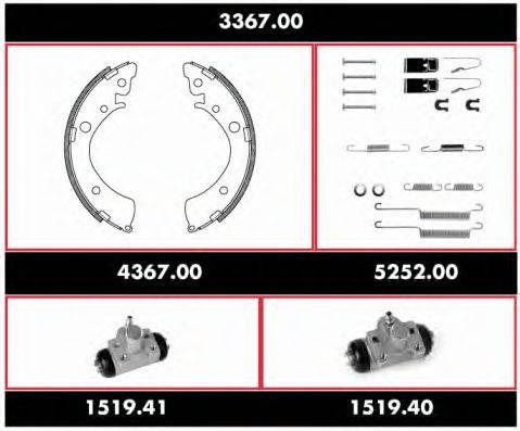 REMSA 336700 Комплект тормозов, барабанный тормозной механизм