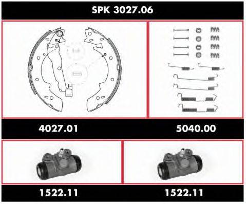 REMSA SPK302706 Комплект тормозов, барабанный тормозной механизм