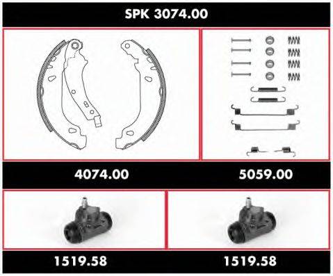REMSA SPK307400 Комплект тормозов, барабанный тормозной механизм