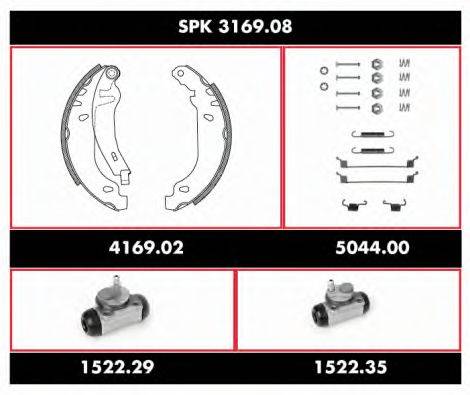 REMSA SPK316908 Комплект тормозов, барабанный тормозной механизм