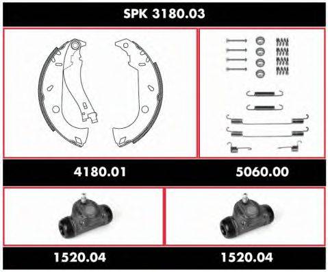 REMSA SPK318003 Комплект тормозов, барабанный тормозной механизм