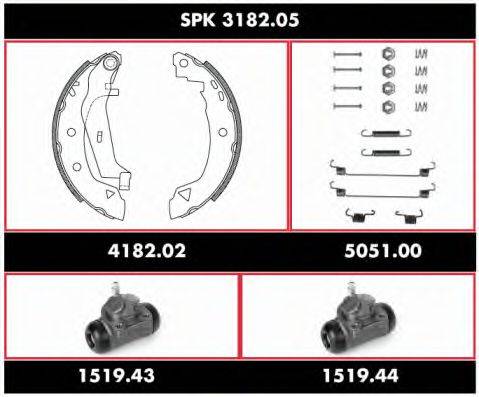 REMSA SPK318205 Комплект тормозов, барабанный тормозной механизм