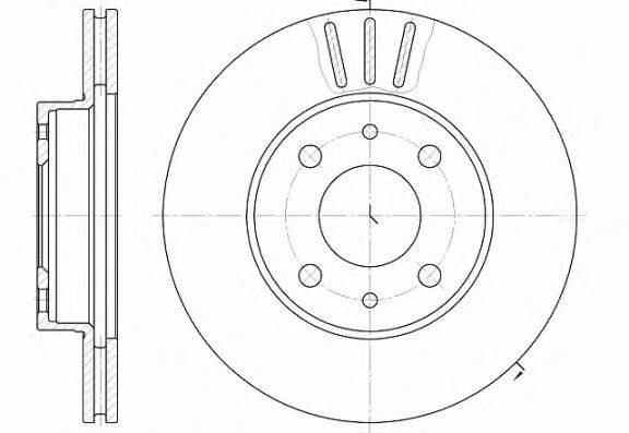 REMSA 610710 Тормозной диск