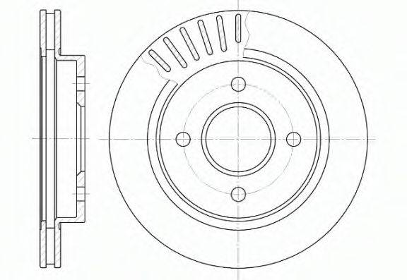 REMSA 616010 Тормозной диск