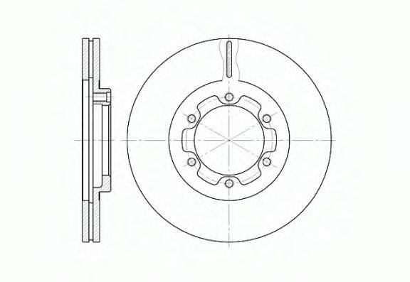 REMSA 618810 Тормозной диск