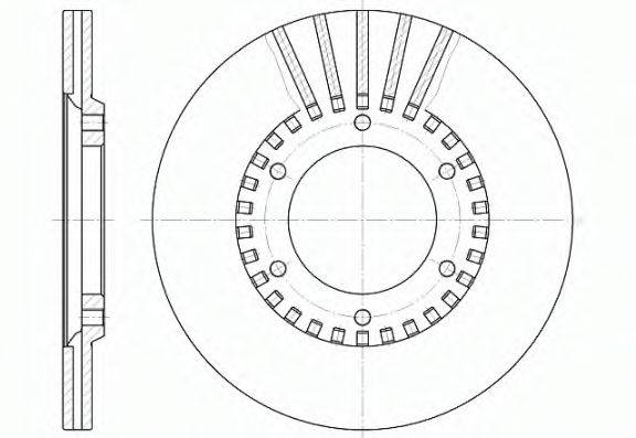 REMSA 633710 Тормозной диск