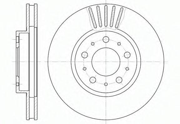 REMSA 641010 Тормозной диск