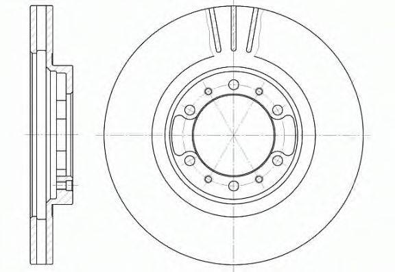 REMSA 646210 Тормозной диск