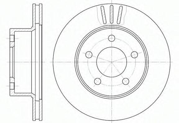 REMSA 647510 Тормозной диск