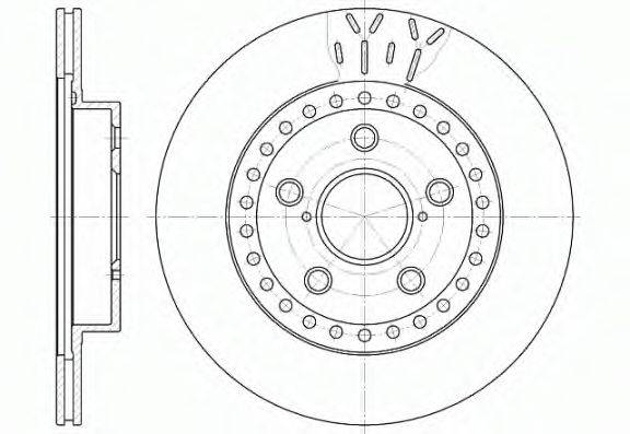 REMSA 656110 Тормозной диск