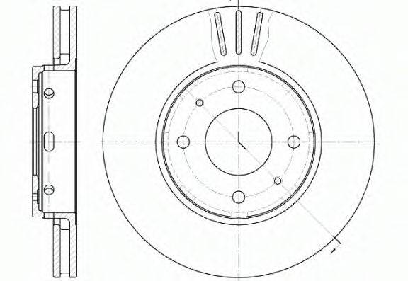 REMSA 658510 Тормозной диск