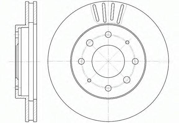 REMSA 662510 Тормозной диск