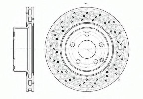 REMSA 681710 Тормозной диск