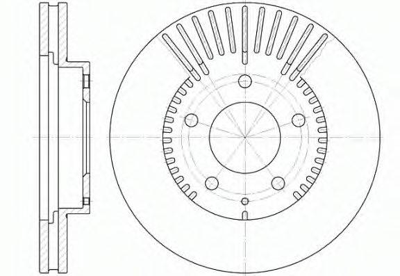 REMSA 684010 Тормозной диск