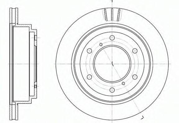 REMSA 695510 Тормозной диск