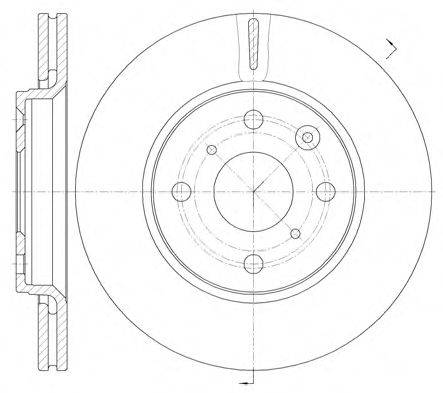 REMSA 6100310 Тормозной диск