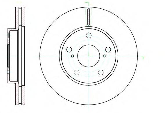 REMSA 6104310 Тормозной диск