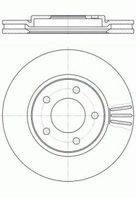 REMSA 6104710 Тормозной диск