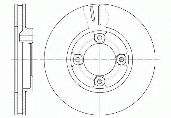 REMSA 6124810 Тормозной диск