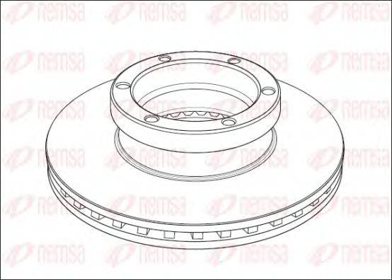 REMSA NCA100420 Тормозной диск