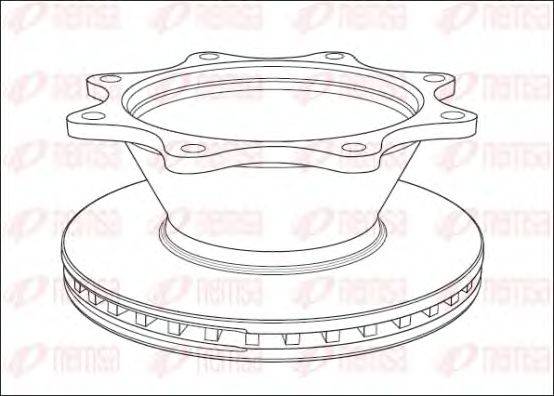 REMSA NCA101220 Тормозной диск
