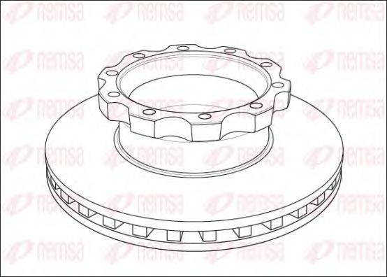 REMSA NCA104520 Тормозной диск