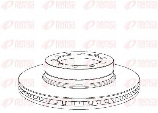 REMSA NCA107120 Тормозной диск