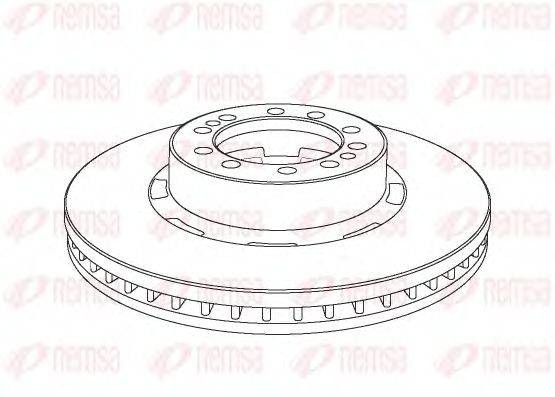 REMSA NCA107420 Тормозной диск