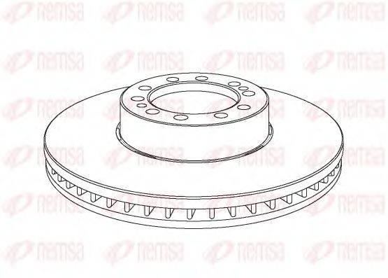 REMSA NCA107520 Тормозной диск