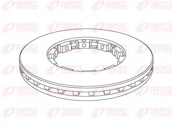 REMSA NCA114320 Тормозной диск