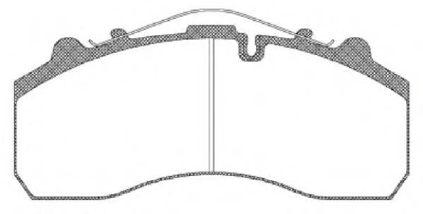 REMSA JCA63700 Комплект тормозных колодок, дисковый тормоз