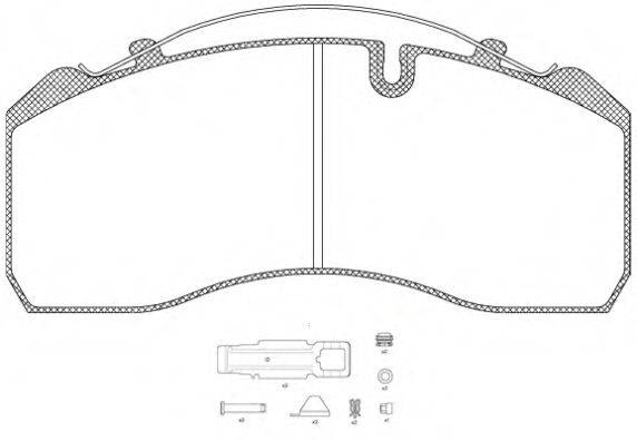 REMSA JCA81480 Комплект тормозных колодок, дисковый тормоз