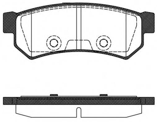 REMSA 104810 Комплект тормозных колодок, дисковый тормоз