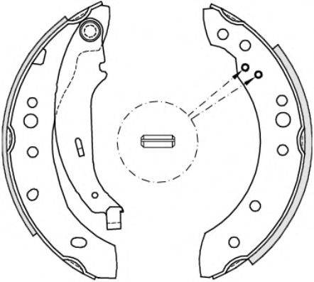 REMSA 414902 Комплект тормозных колодок
