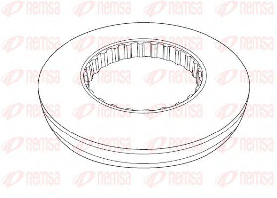 REMSA NCA117710 Тормозной диск