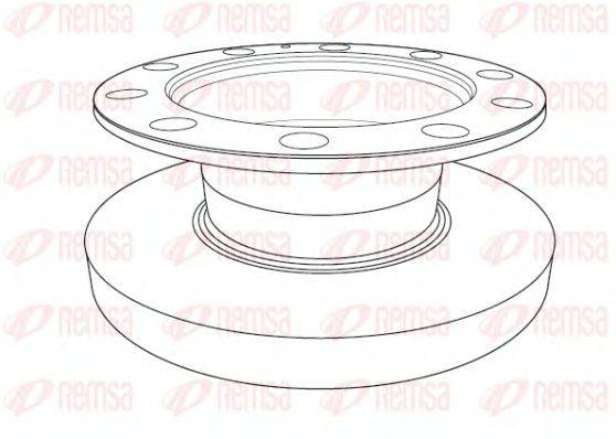 REMSA NCA119210 Тормозной диск