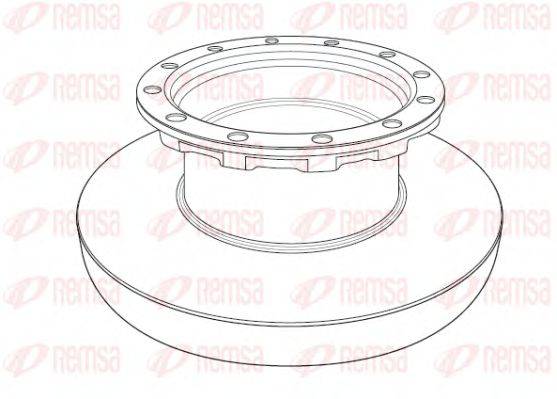 REMSA NCA119610 Тормозной диск