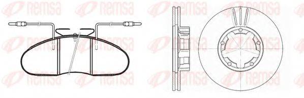 REMSA 804801 Комплект тормозов, дисковый тормозной механизм