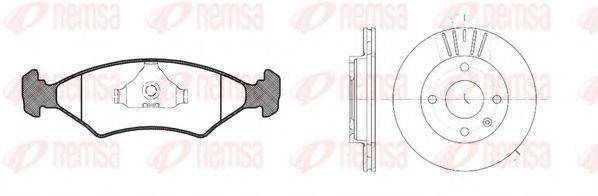 REMSA 811901 Комплект тормозов, дисковый тормозной механизм