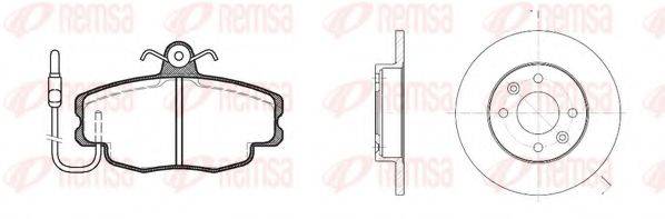 REMSA 814100 Комплект тормозов, дисковый тормозной механизм