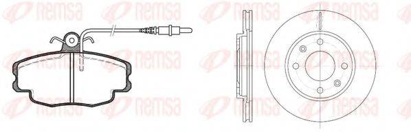 REMSA 814103 Комплект тормозов, дисковый тормозной механизм