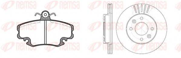 REMSA 814105 Комплект тормозов, дисковый тормозной механизм