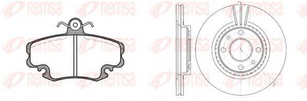 REMSA 814106 Комплект тормозов, дисковый тормозной механизм