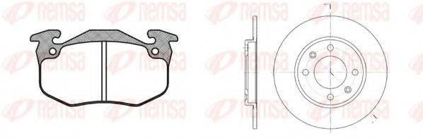 REMSA 814402 Комплект тормозов, дисковый тормозной механизм