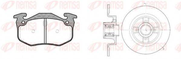 REMSA 814420 Комплект тормозов, дисковый тормозной механизм